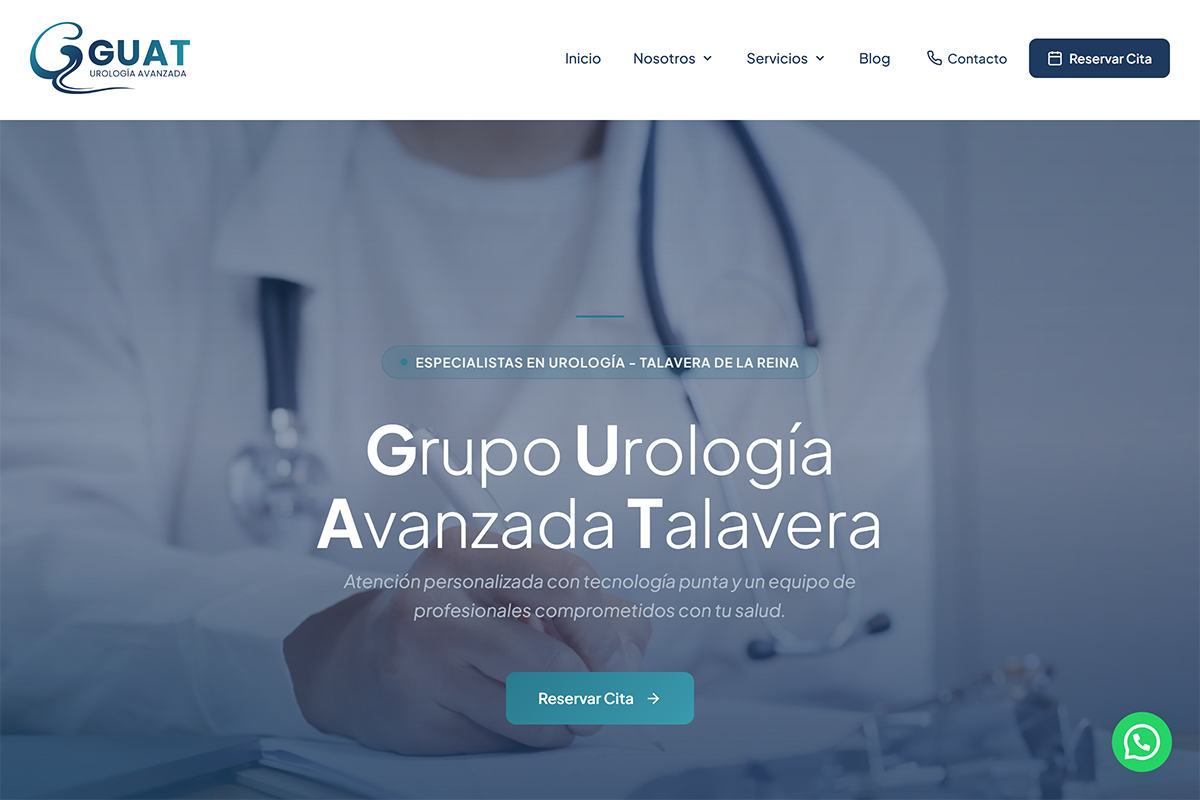 GUAT Urología - Web Design Medico