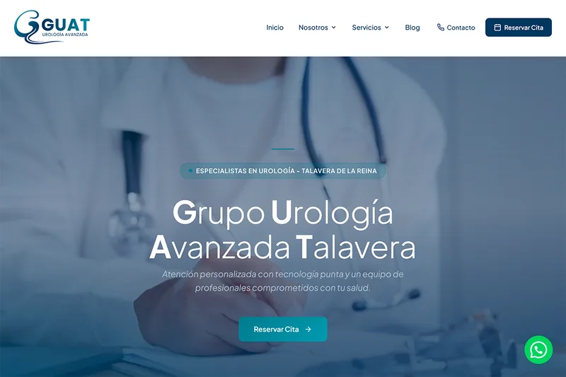Design web per clinica GUAT Urologia