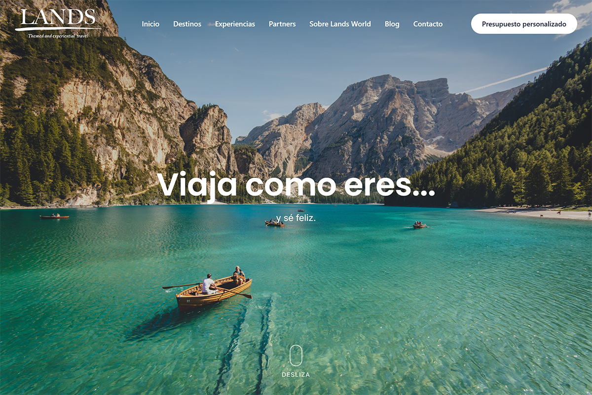 Lands World - Web Design