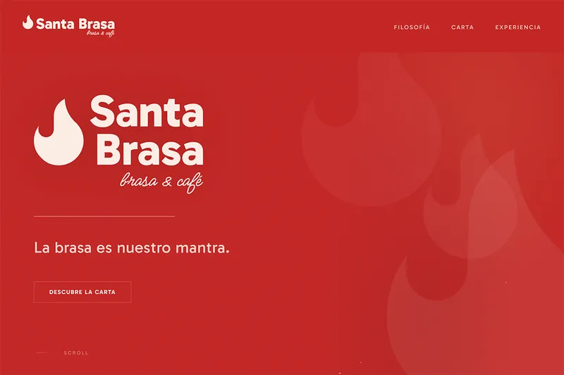 Design web per ristorante Santa Brasa