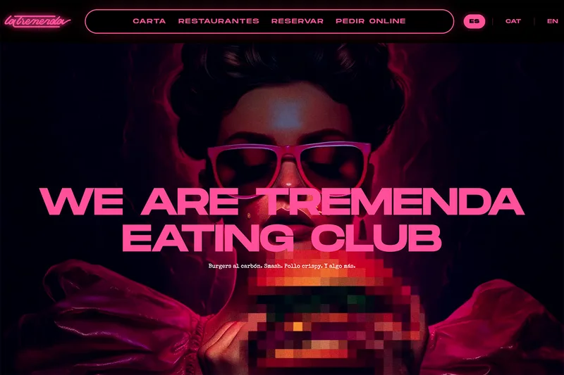 Design web per ristorante Tremenda Eating Club